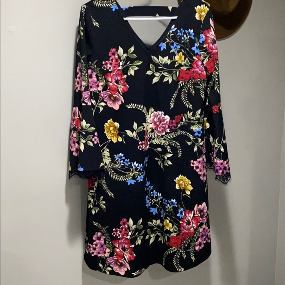 Black & Floral Dress